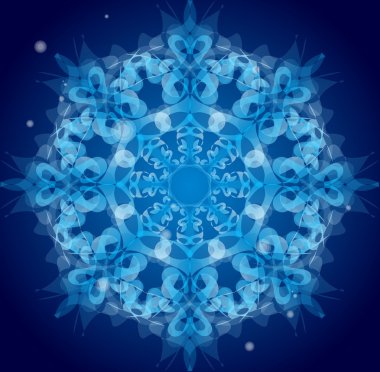 Mavi vektör süsleme