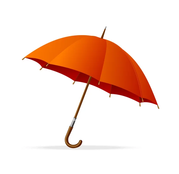 Vector red umbrella isolated — Stock Vector