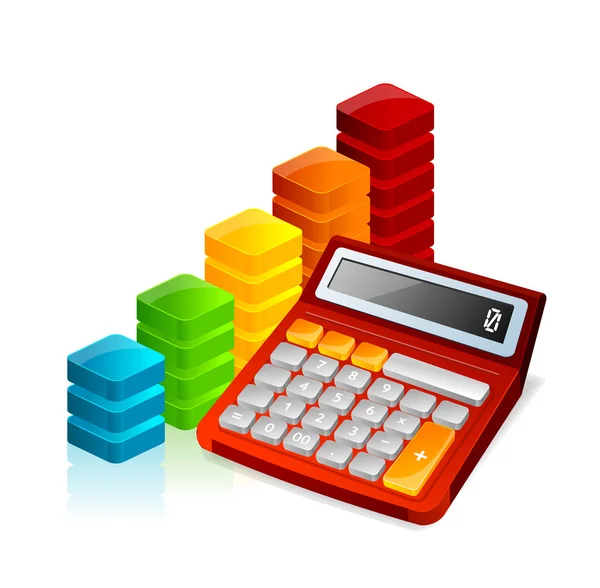 Calculadora vectorial y gráfico — Archivo Imágenes Vectoriales