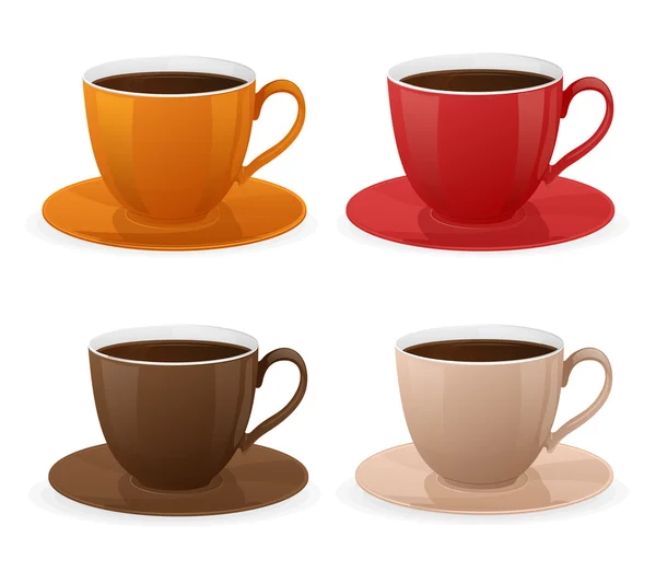 Vettoriale tazza di caffè set — Vettoriale Stock