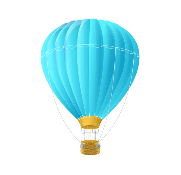 Vektor blauer Luftballon isoliert auf weiß — Stockvektor