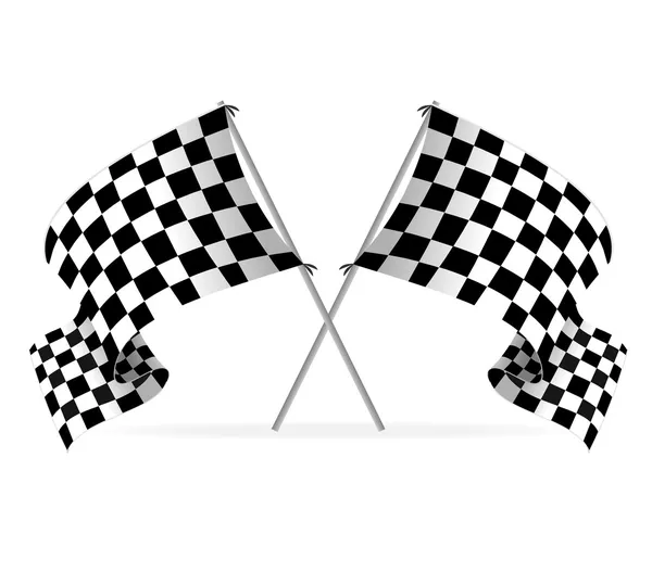 Banderas de carreras vectoriales — Vector de stock