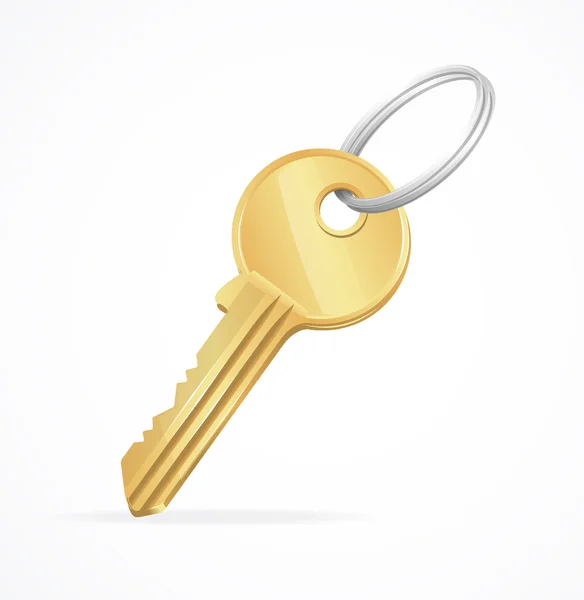 Vektor goldener Schlüssel — Stockvektor