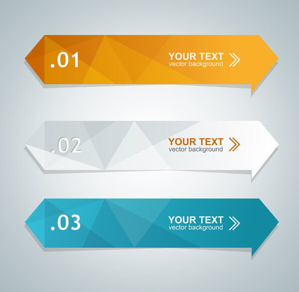 Vector colorful text box