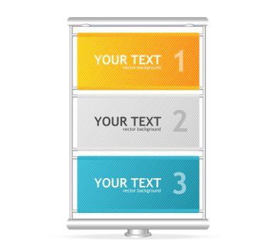 metin kutuları gibi vektör dikey Pano