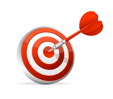 Dartboard ve dart. Bir Hedefi Vurmak