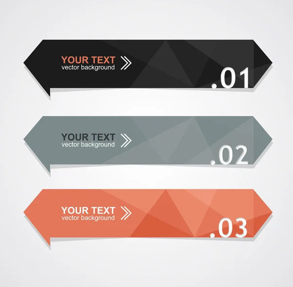 Vector colorful text box — Stock Vector