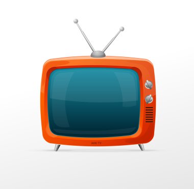 TV retro karikatür tarzı