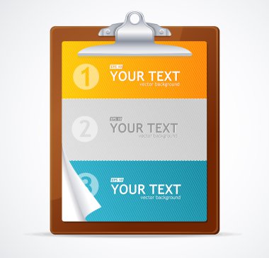 boş Pano 1,2,3 kavramı