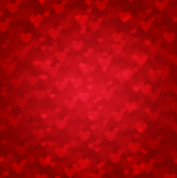 Vector achtergrond van rode harten — Stockvector