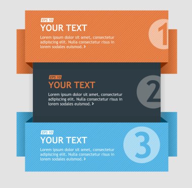 vektör metin kutuları, infographics seçenekleri afiş