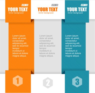 vektör metin kutuları, infographics seçenekleri afiş