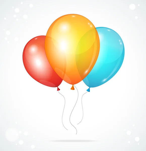 Globos multicolores brillantes de color — Vector de stock