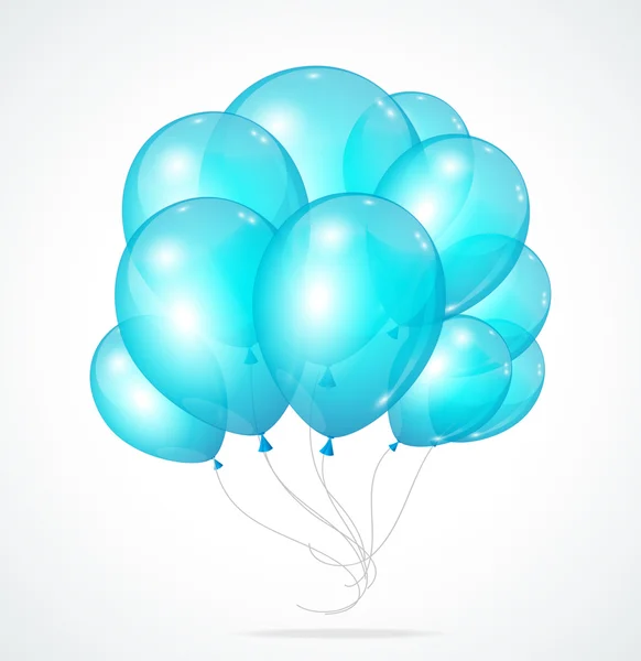 Globos multicolores brillantes de color — Vector de stock