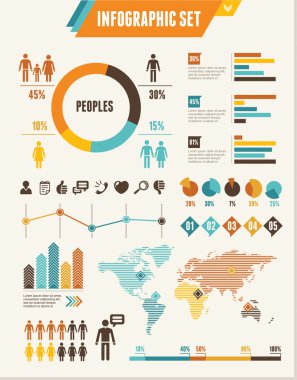vektör infographics elemanları.