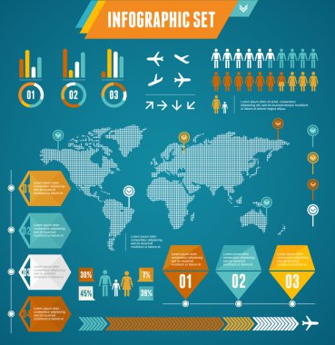 vektör infographics elemanları.