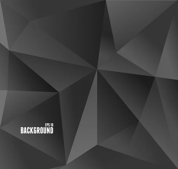 Abstrakte Carbon Black Dreieck Hintergrund — Stockvektor