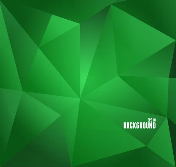 Fondo de triángulo verde oscuro abstracto — Vector de stock