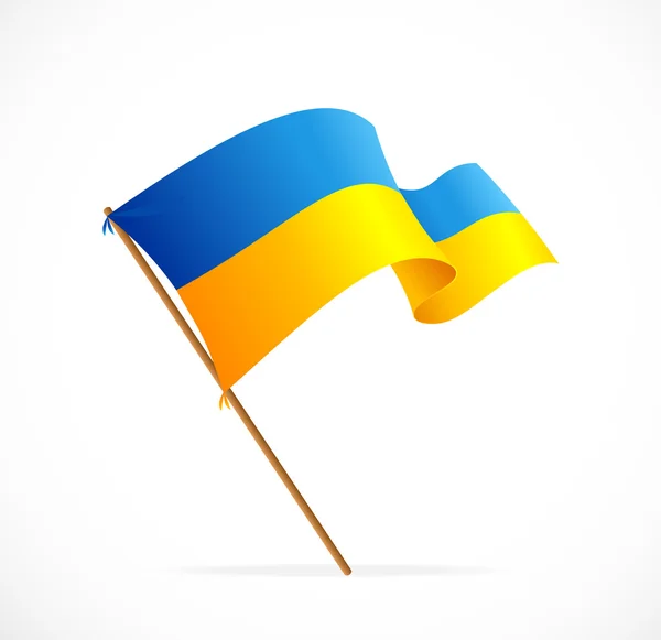 Vektor liiustration Ukraina flagga — Stock vektor