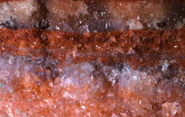 The texture of the mineral sylvinite, a natural crystalline potassium salt for the manufacture of potash fertilizers clipart
