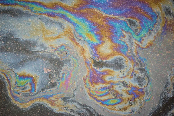 Абстрактный Фон Машинного Масла Бензина Нефтяной Слик — стоковое фото