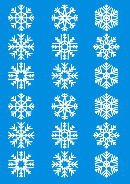 Delicate snowflakes — Stock Vector