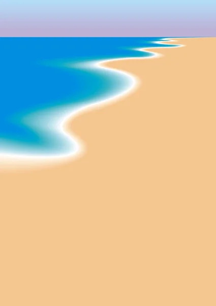 Plage vide — Image vectorielle