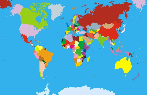 Mapa do mundo — Vetor de Stock