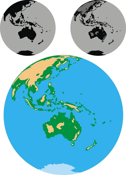 Jorden Australien — Stock vektor