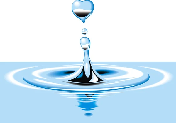 Fondo de agua abstracto — Vector de stock