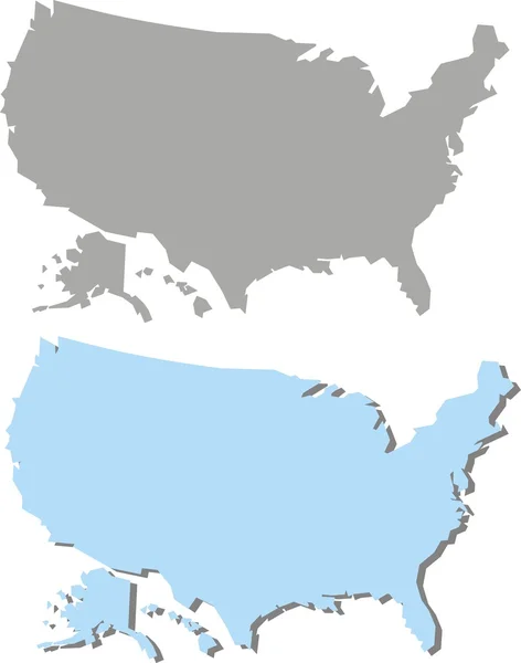 EUA mapa —  Vetores de Stock