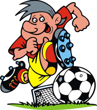 soccer player clipart