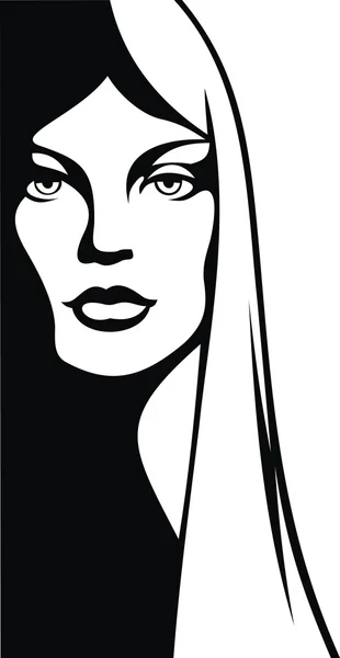 Woman head — Stock Vector