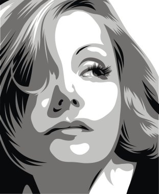 Greta garbo - benim orijinal karikatür
