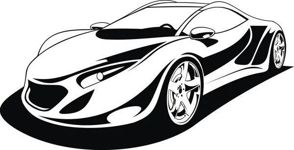 Ma conception originale de voiture de sport — Image vectorielle