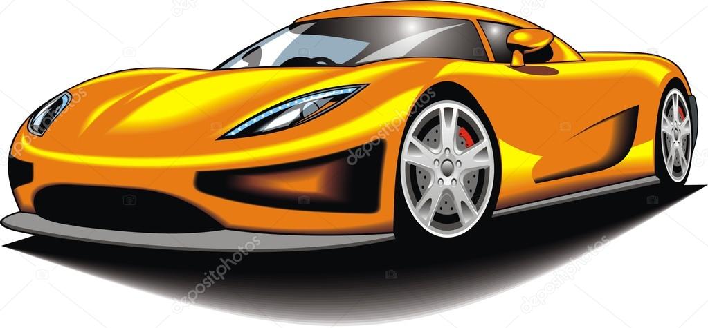 my original sport car (my design) in yellow color