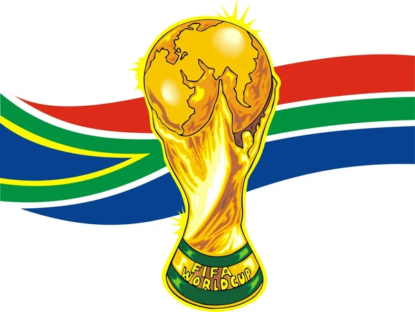 Güney Afrika Futbol Tema — Stok Vektör