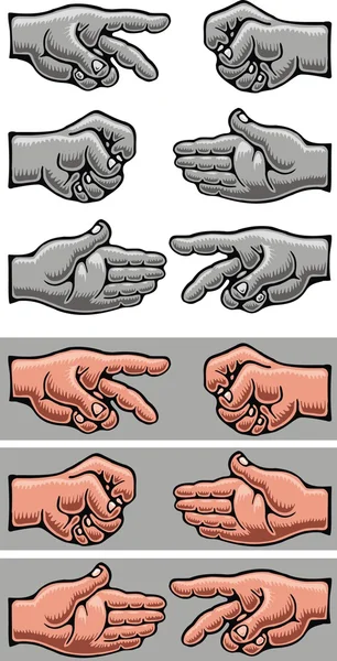 Hand symbols — Stock Vector