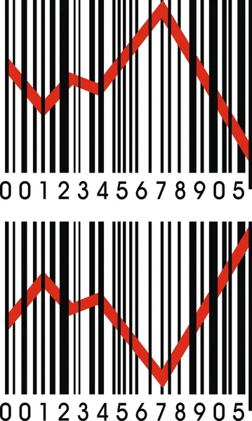 Barcode en crisis — Stockvector