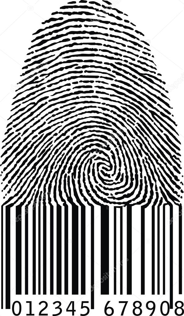 finger print as barcode