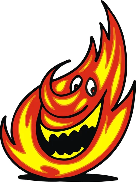 Oheň ilustrace — Stockový vektor
