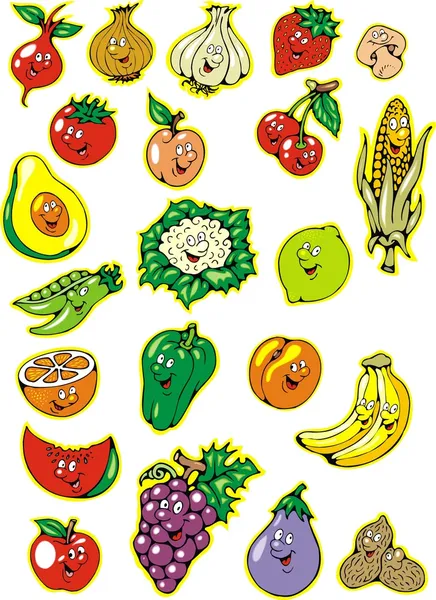 Owoców i warzyw — Wektor stockowy
