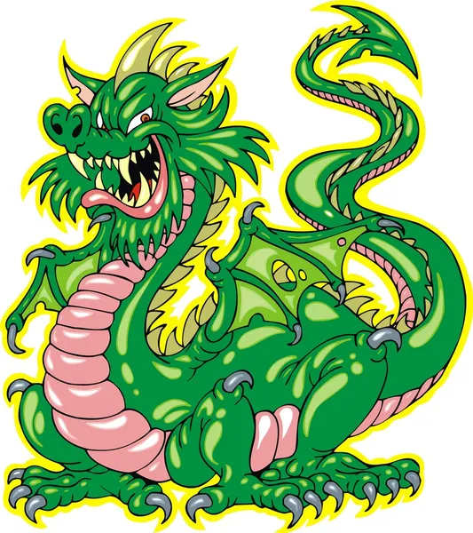 Nice dragon — Stock Vector