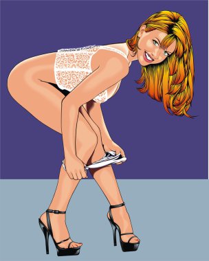 güzel ve seksi kadın