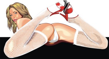 güzel ve seksi kadın