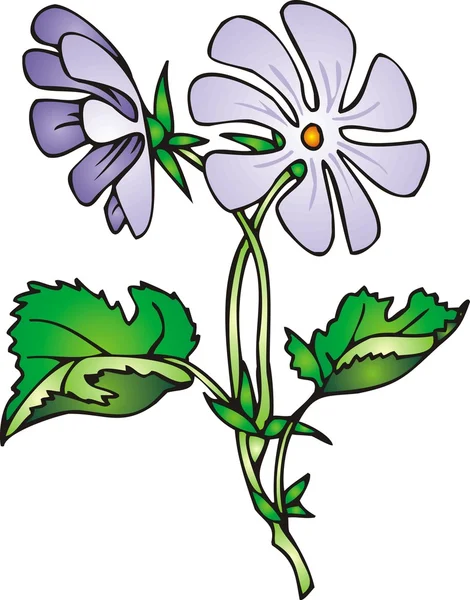 Flor violeta — Vector de stock