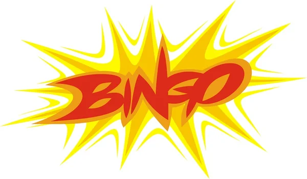 Bingo tekst — Stockvector