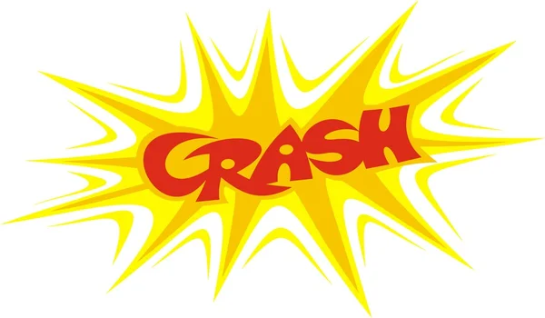 Текст CRASH — стоковый вектор