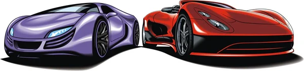 Sport cars (my original design) — Stock Vector