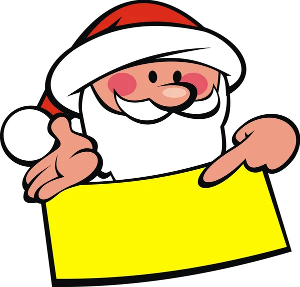 Santa claus e lista de desejos — Vetor de Stock